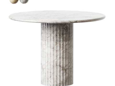 Four Hands Oranda Round Dining Table Model 3D