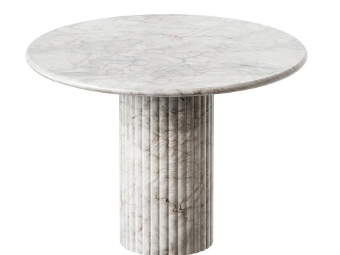 Four Hands Oranda Round Dining Table 3D Model