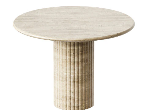 Four Hands Oranda Round Dining Table 3D Model