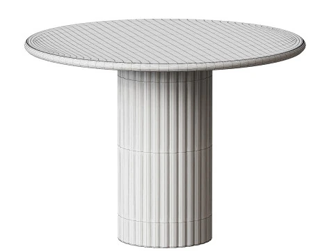 Four Hands Oranda Round Dining Table 3D Model