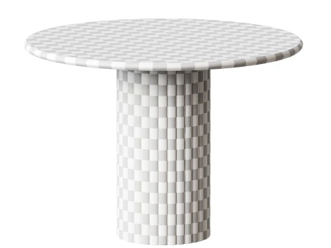 Four Hands Oranda Round Dining Table 3D Model