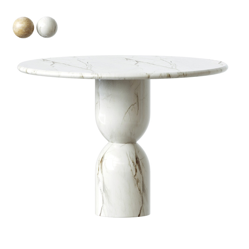 Four hands Amber Lewis x Four Hands Figueroa Dining Table 3D Model .c4d .max .obj .3ds .fbx .stl .blend 