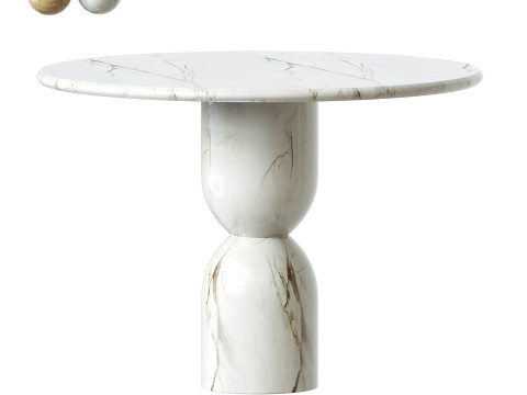 Four hands Amber Lewis x Four Hands Figueroa Dining Table Model 3D