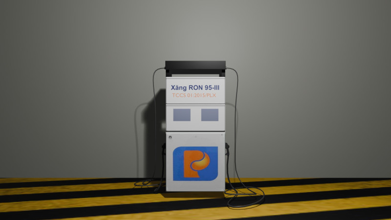 Vietnamese Fuel Pump 3D Model .c4d .max .obj .3ds .fbx .stl .blend 