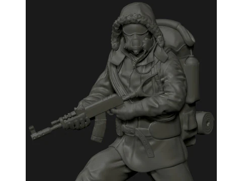 Artic Hazmat Suit 20 - Rust 3D Print Model