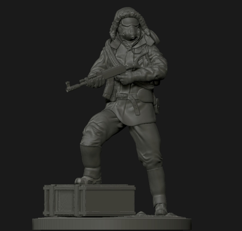 Artic Hazmat Suit 20 - Rust 3D 프린트 모델 .c4d .max .obj .3ds .fbx .stl .blend