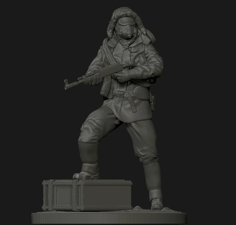 Artic Hazmat Suit 20 - Rust 3D Print Model .c4d .max .obj .3ds .fbx .stl .blend