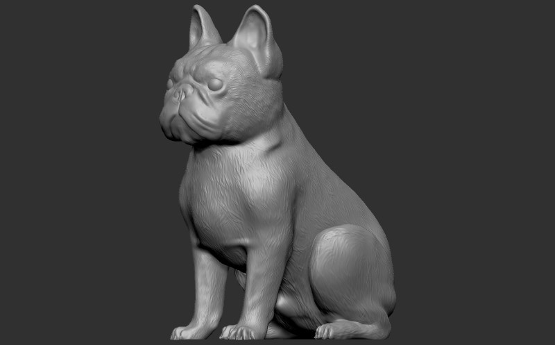 French Bulldog Modello di stampa 3D .c4d .max .obj .3ds .fbx .stl .blend
