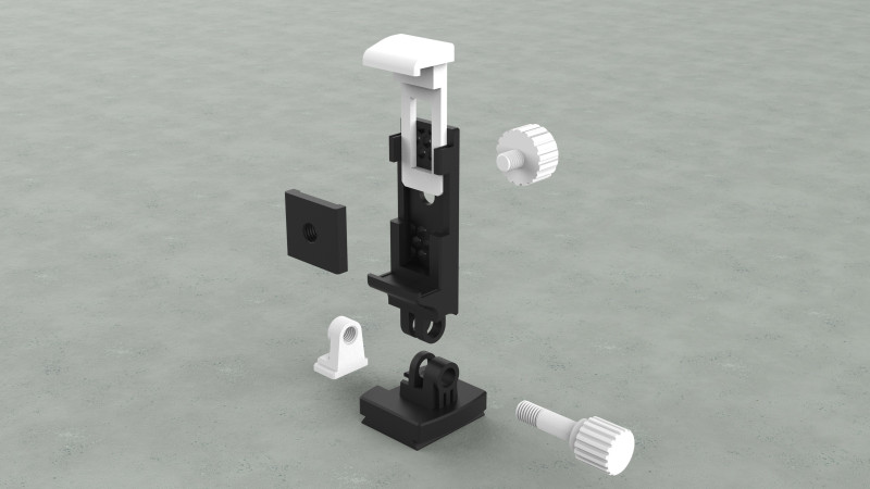 4Wide - Smartphone Adapter for Tripod Modelo de impresión 3D .c4d .max .obj .3ds .fbx .stl .blend 