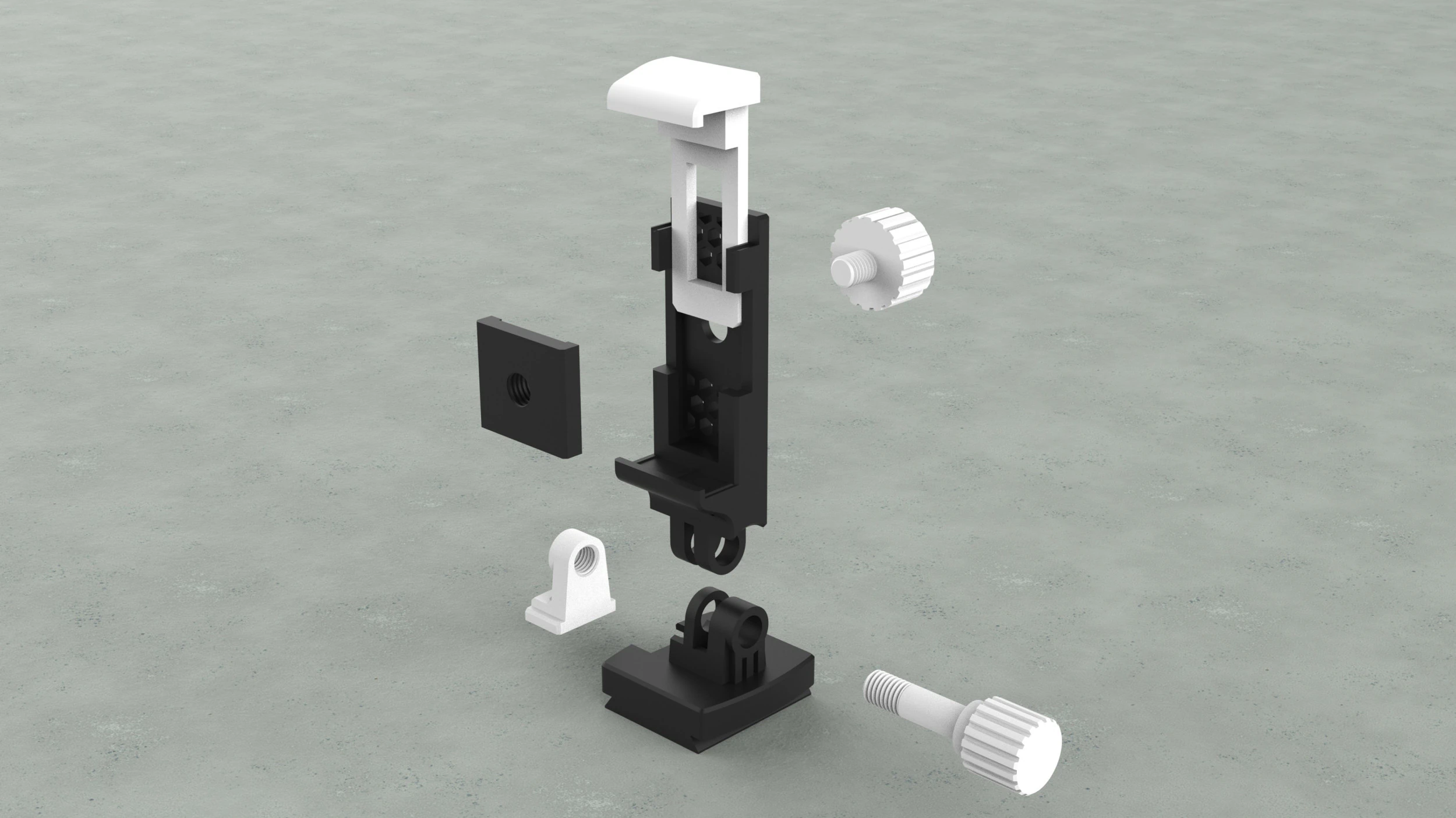 4Wide - Smartphone Adapter for Tripod 3D Print Model .c4d .max .obj .3ds .fbx .stl .blend 