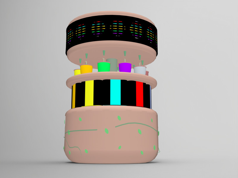 Multifunctional water dispenser 3D मॉडल .c4d .max .obj .3ds .fbx .stl .blend