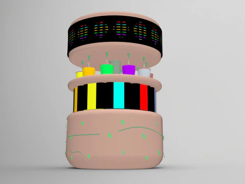 Çok fonksiyonlu su sebili 3D Model