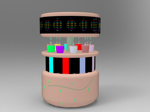 Multifunctional water dispenser 3D मॉडल