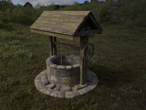 Medieval Well Model 3D