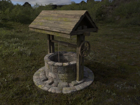 Orta&ccedil;ağ Kuyusu 3D Model