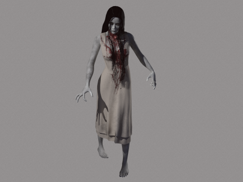 Ghost Woman 3D Modell