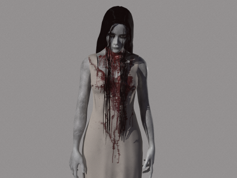 Ghost Woman 3D Model