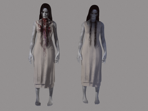 Ghost Woman 3D Model
