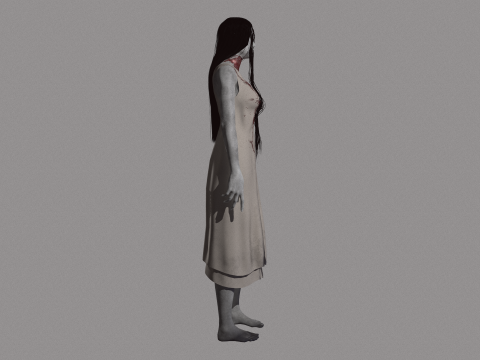 Ghost Woman 3D Model