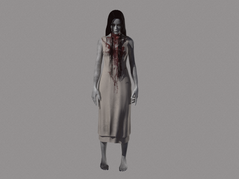 Ghost Woman 3D Model