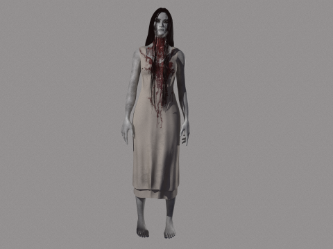 Ghost Woman 3D Model