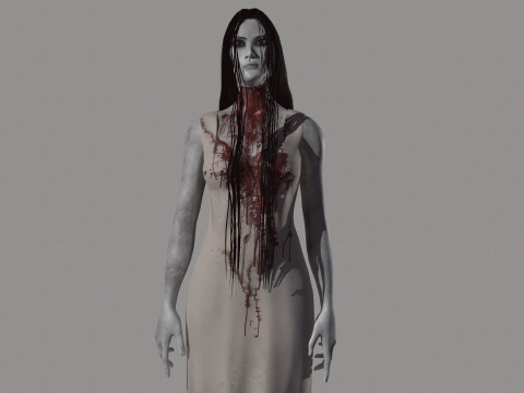 Ghost Woman 3D Model