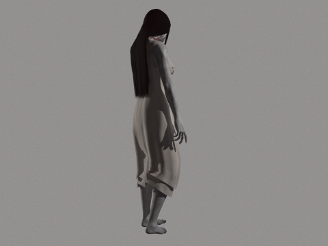 Ghost Woman 3D Model