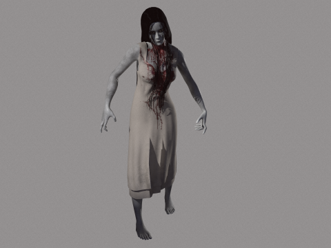 Ghost Woman 3D Model