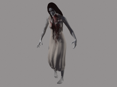 Ghost Woman 3D Model