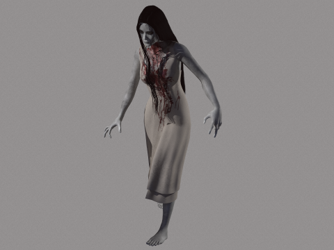 Ghost Woman 3D Model