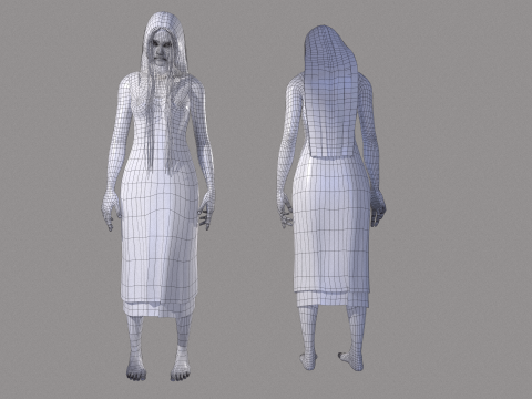 Ghost Woman 3D Model