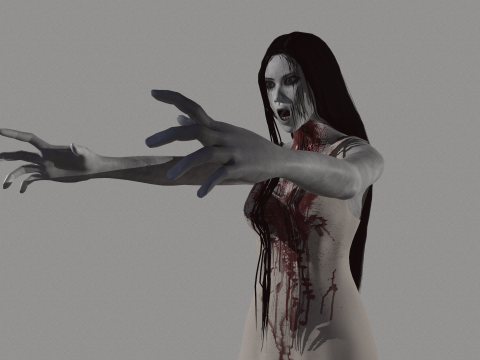 Ghost Woman 3D Model