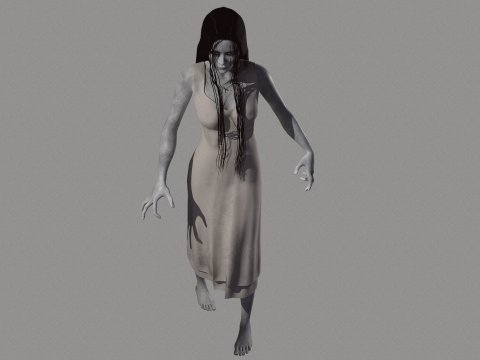 Ghost Woman 3D Model