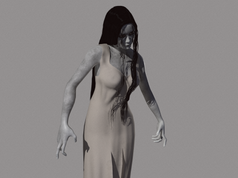 Ghost Woman 3D Model
