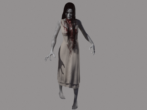 Ghost Woman 3D Model