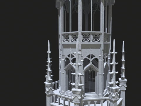 Gothic Tower 3Dモデル