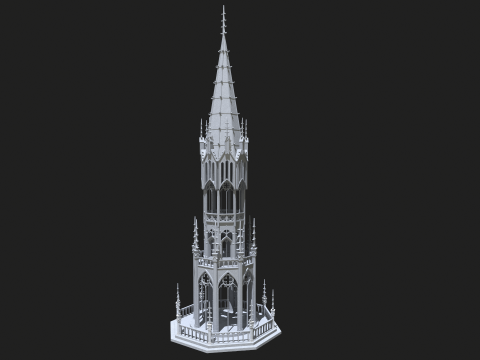 Gothic Tower 3Dモデル