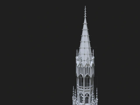 Gothic Tower 3D Model