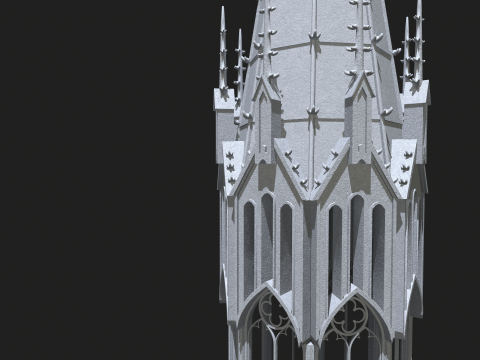 Gothic Tower 3Dモデル
