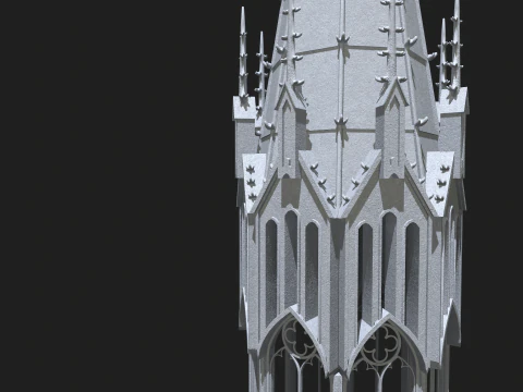 Gothic Tower 3D Model