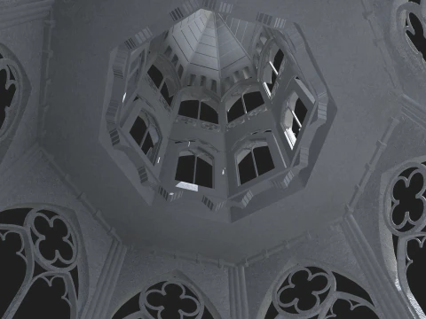 Gothic Tower 3D Model