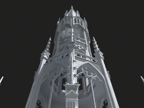 Gothic Tower 3Dモデル