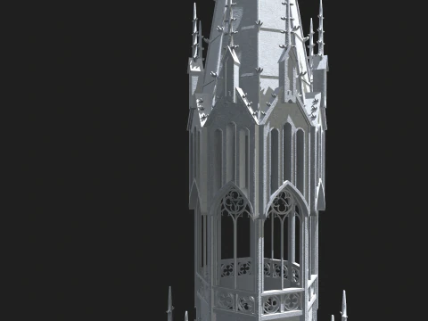 Gothic Tower 3D Model