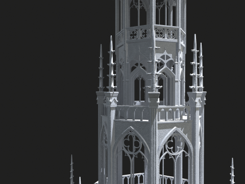 Gothic Tower 3Dモデル