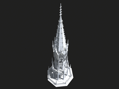 Gothic Tower 3Dモデル