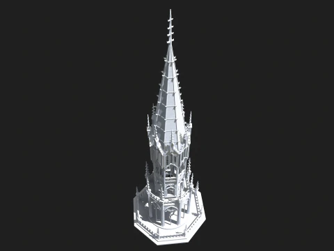Gothic Tower 3D Model