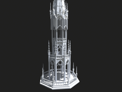 Gothic Tower 3Dモデル