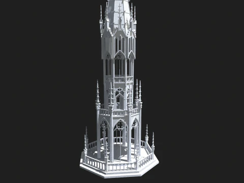 Gothic Tower 3D Model