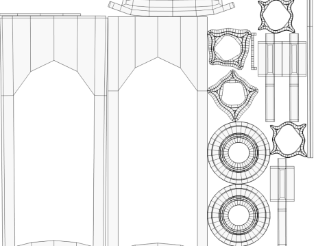 Gothic Tower 3Dモデル