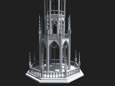 Gothic Tower 3Dモデル